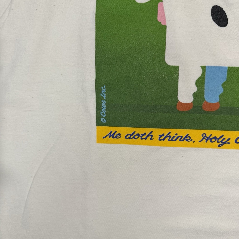 Vintage 90s Marc Gallant Confederation Bridge Cows Prince Edward's Island L/XL - Picture 3 of 10